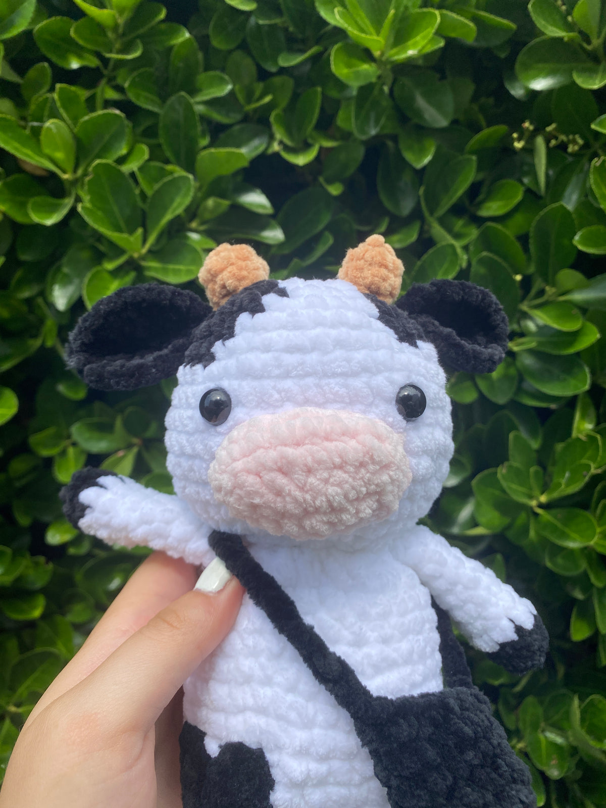 Jouet en peluche Vache Noir et blanc XXL vidaXL | Leroy Merlin Jouet en peluche Vache Noir et blanc XXL vidaXL | Leroy Merlin